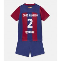 Barcelona Joao Cancelo #2 Hemmatröja Barn 2023-24 Kortärmad (+ Korta byxor)
